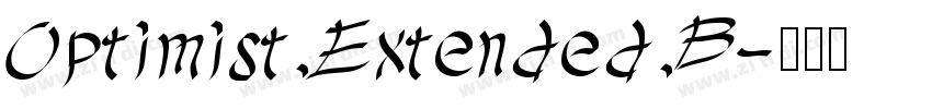 Optimist Extended B字体转换